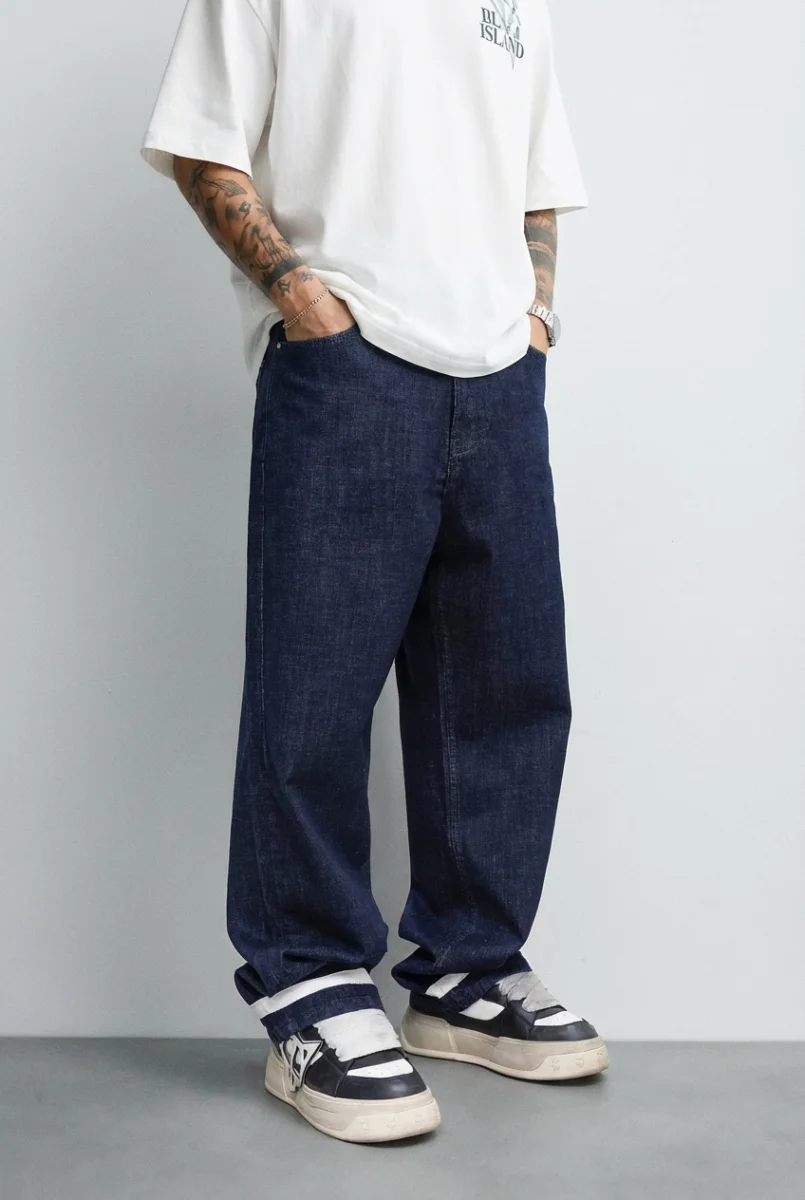 Classic Wide Leg Dark Denim