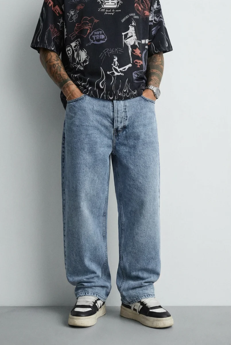 Oversized Straight Leg Denim