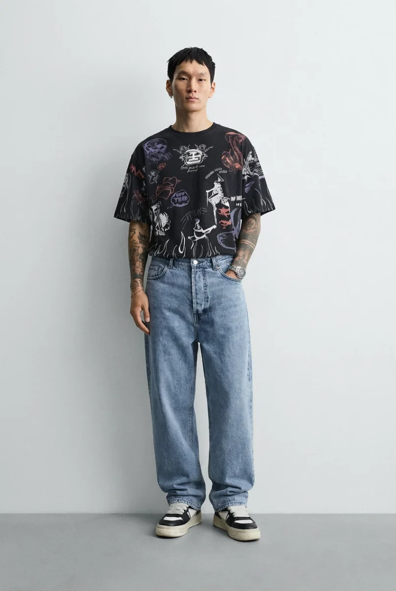 Oversized Straight Leg Denim