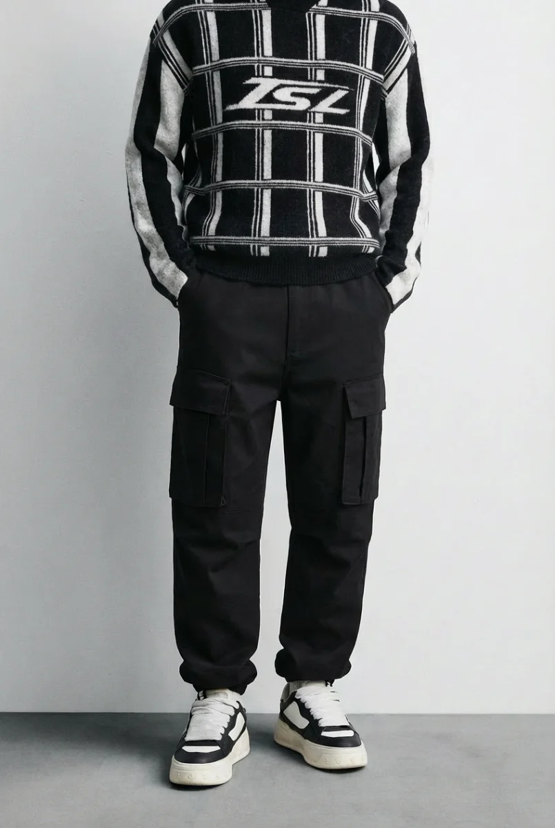 Cargo Utility Pants Black