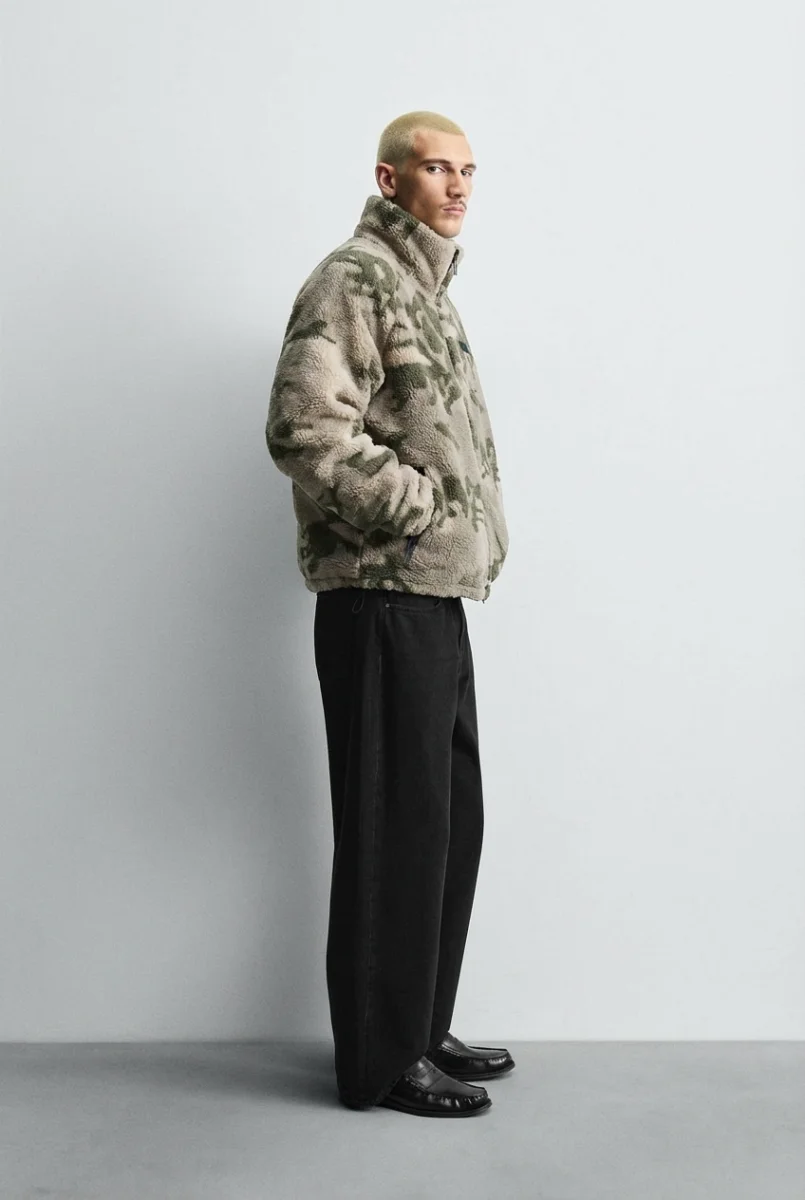Fleece Sherpa Puffer Jacket