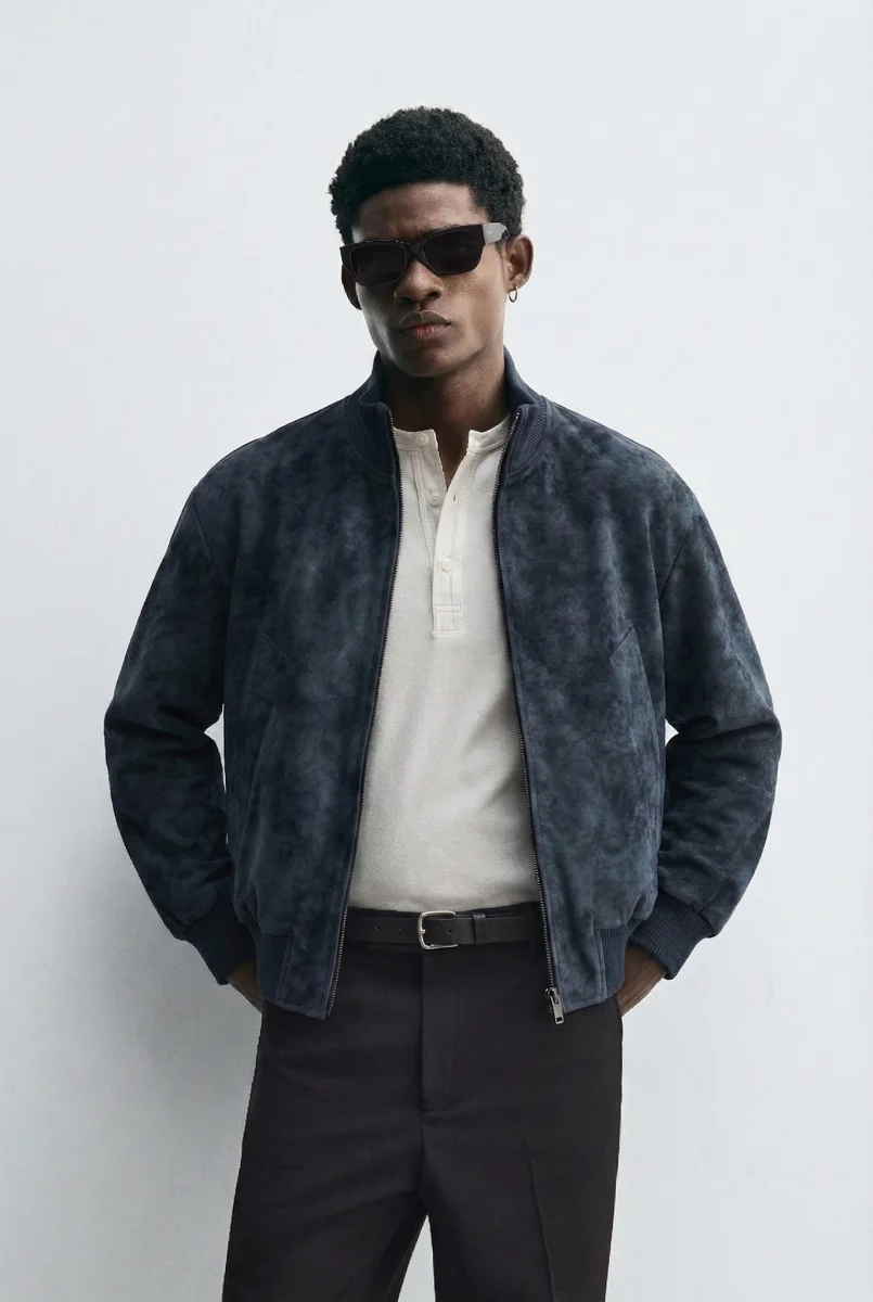 Бомбер Midnight Suede