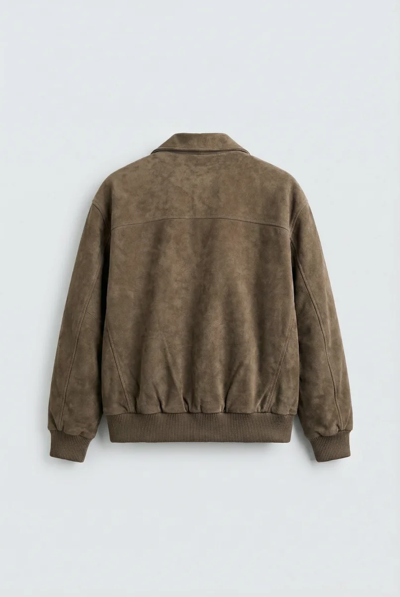 Бомбер Suede Collar Brown